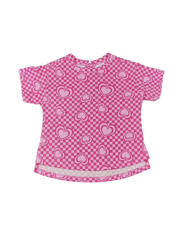 Blusa para recien nacida niña Corazones