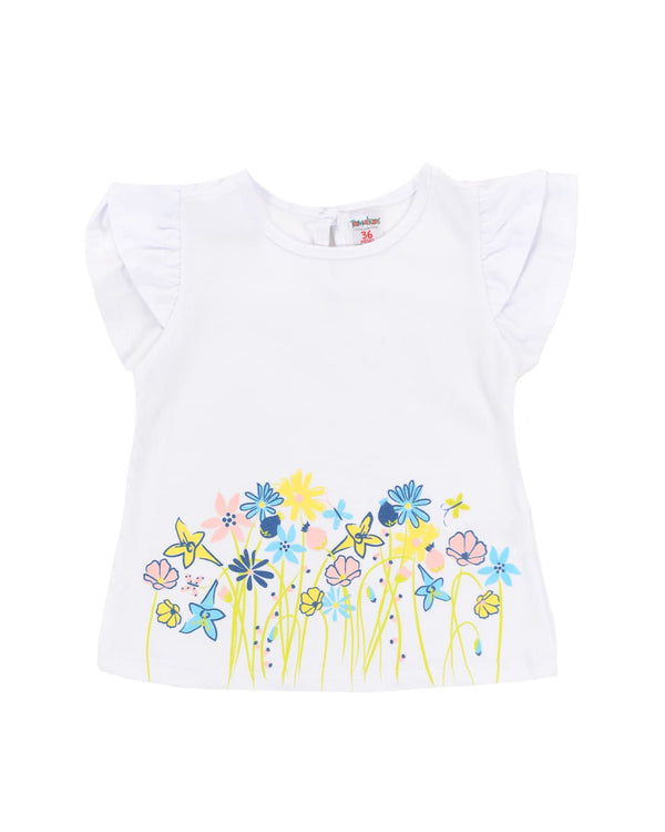 Blusa para recien nacida niña blanco