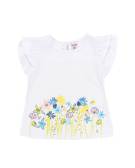 Blusa para recien nacida niña blanco