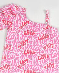 Blusa para recien nacida niña love