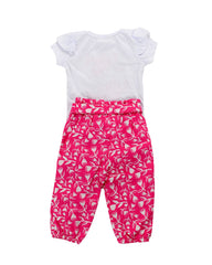 Conjunto para recien nacida niña fucsia