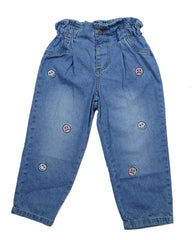 Pantalon para recien nacida niña denim