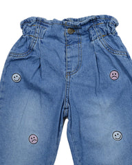 Pantalon para recien nacida niña denim