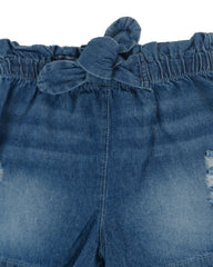 Short para recien nacida niña Denim