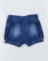 Short para recien nacida niña Denim