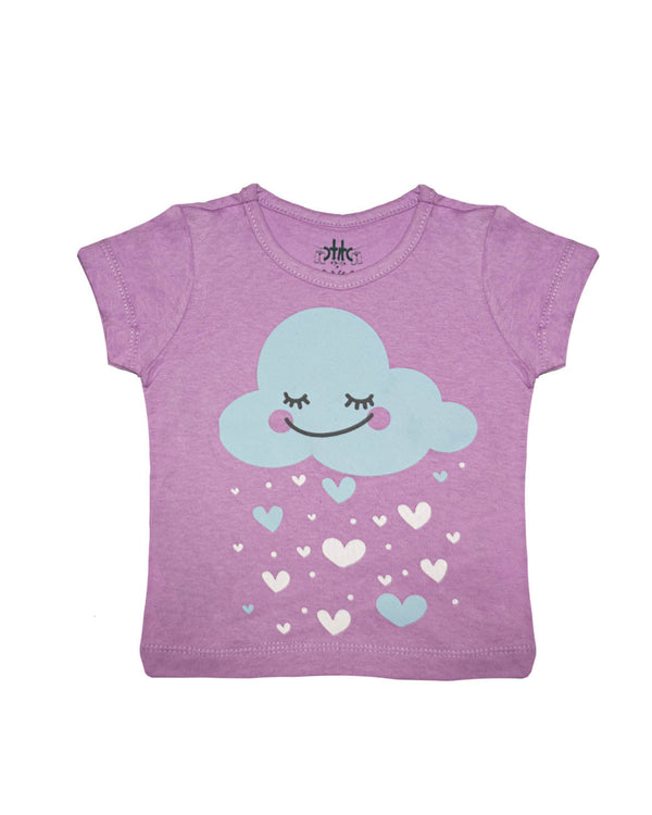 Blusa básica para recien nacida niña Lila