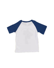 Camiseta para recien nacido niño azul verano