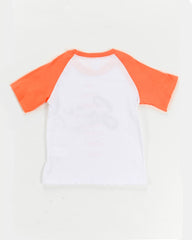 Camiseta para recien nacido niño naranja