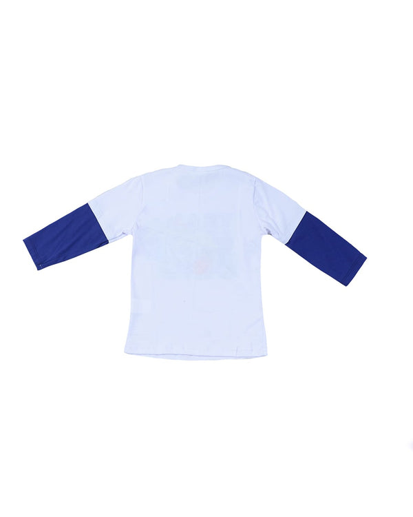 Camiseta para recien nacido niño blanco