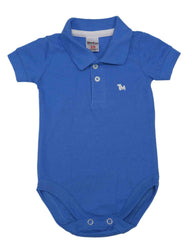 Polo básico para recien nacido niño Azul