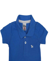 Polo básico para recien nacido niño Azul