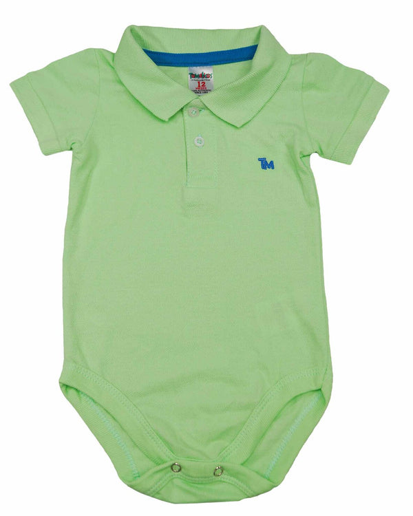 Polo básico para recien nacido niño Verde