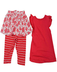 Conjunto para recien nacida niña Rojo