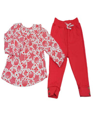 Conjunto para recien nacida niña Rojo