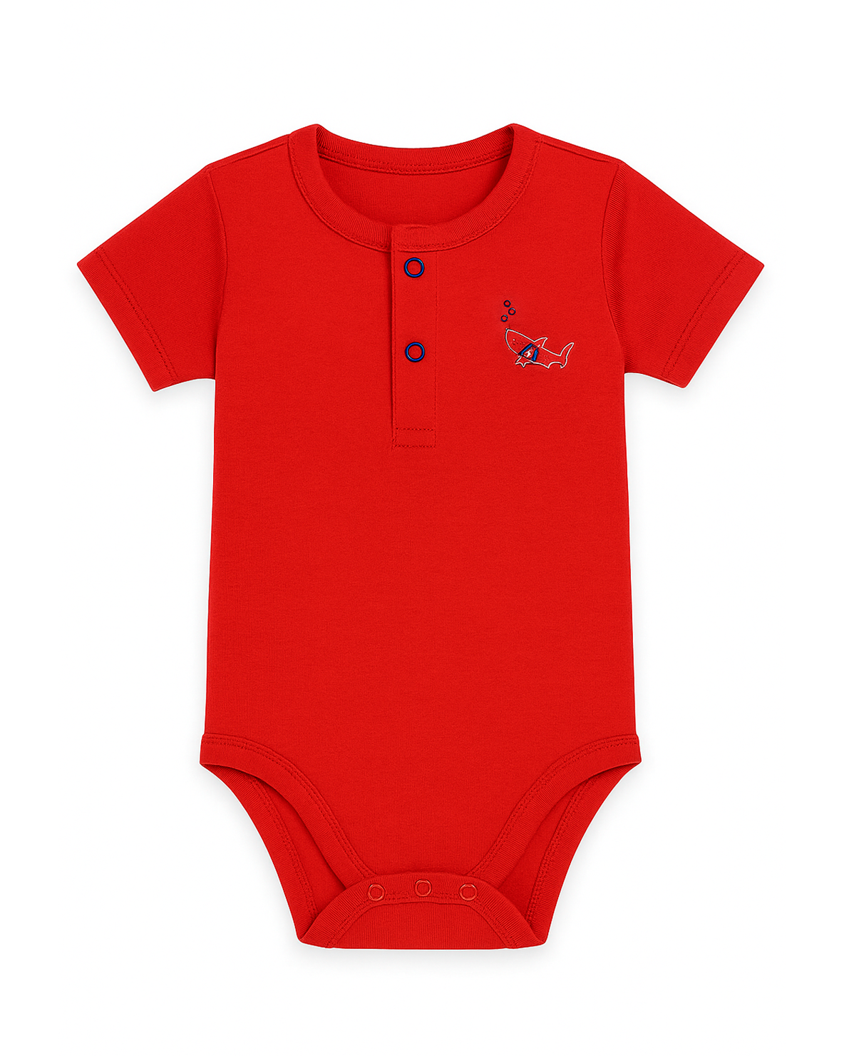 Body Manga Corta Bebe Rojo