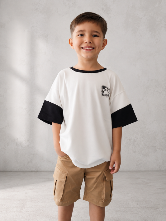 CAMISETA OVERSIZE - NIÑO - COLECCIÓN VIBRAS URBANAS