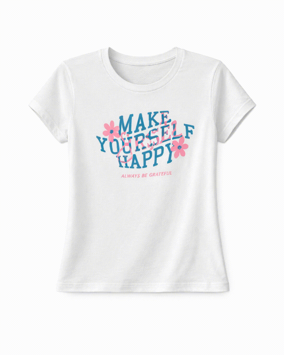 Blusa basica para niña Blanca