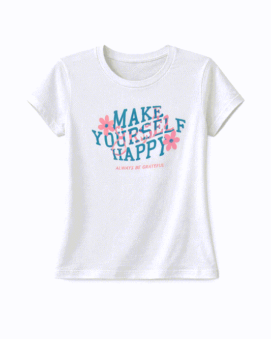 Blusa basica para niña Blanca