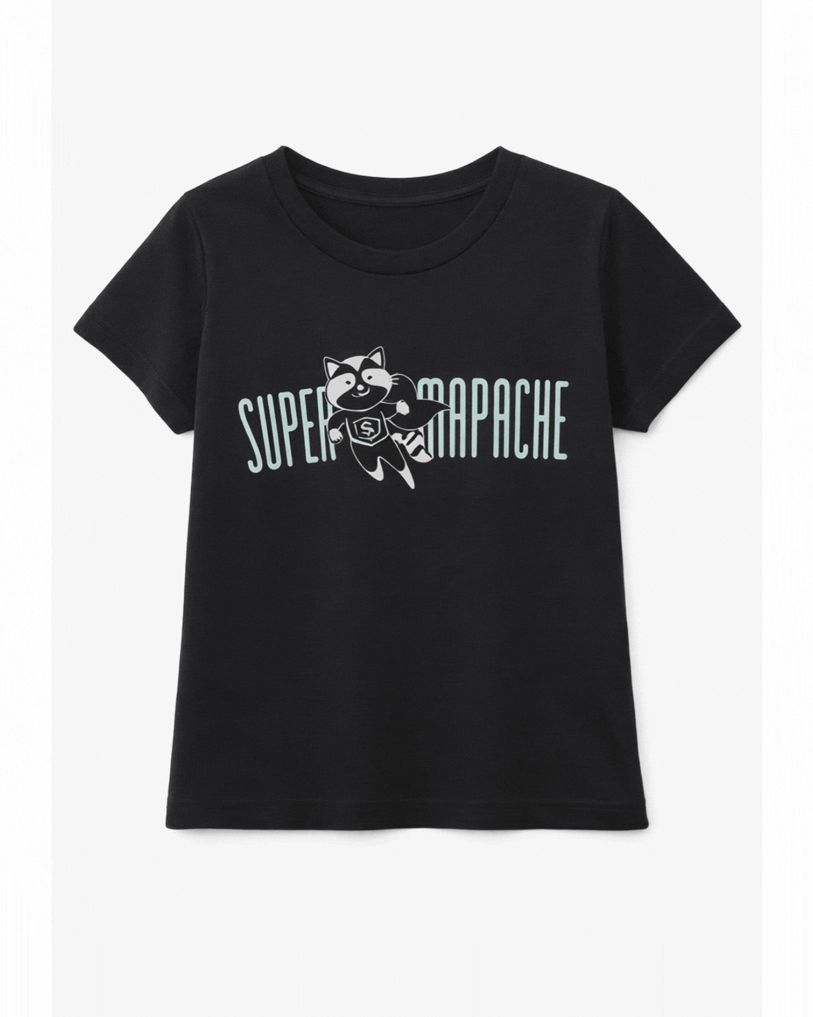 Camiseta básica para recien nacido niño Negro
