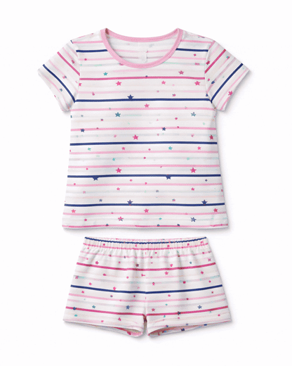 Pijama de dos piezas para niña Estampada
