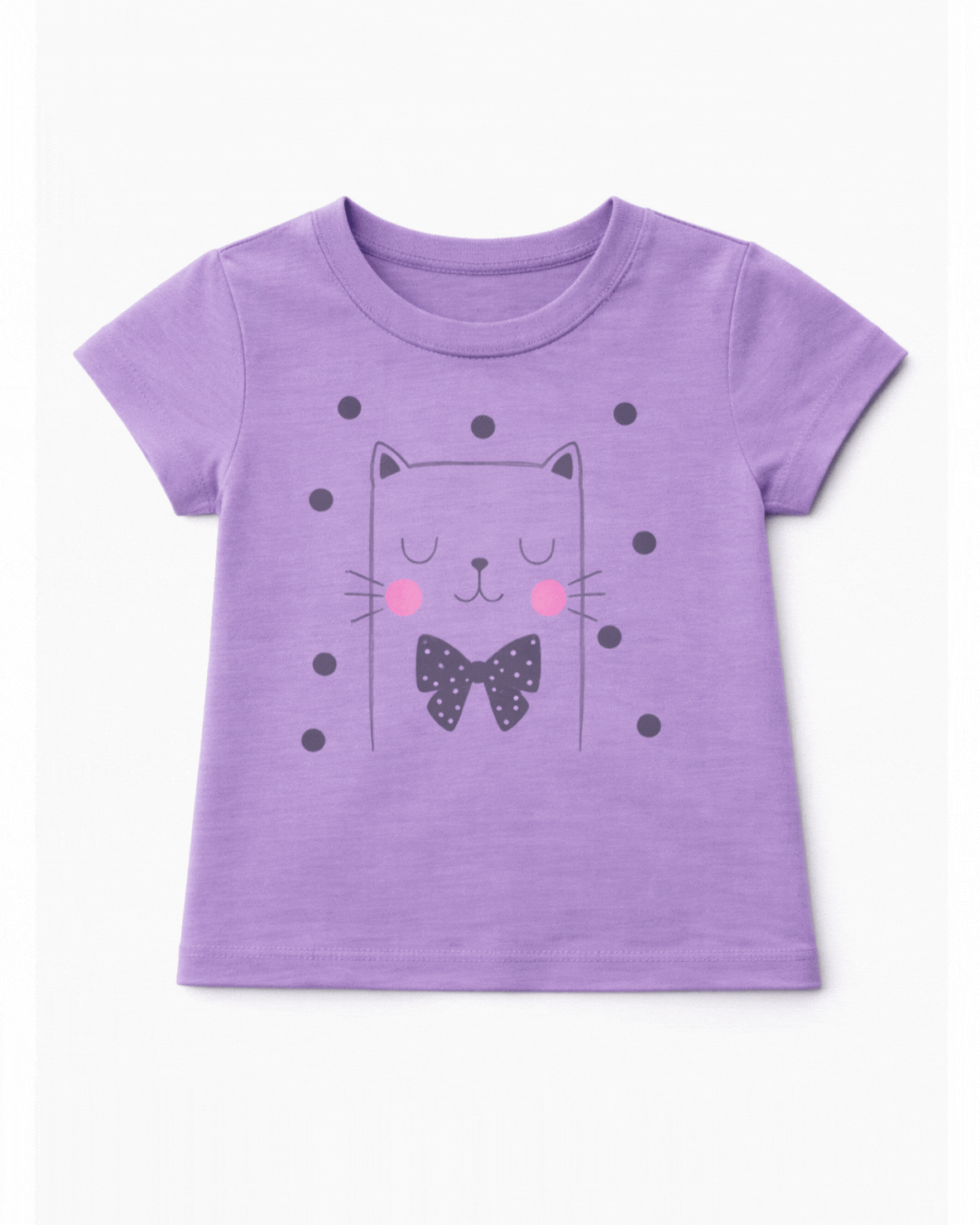 Blusa básica para recien nacida niña Morada