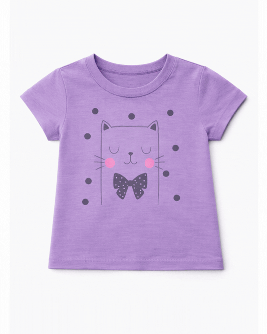 Blusa básica para recien nacida niña Morada