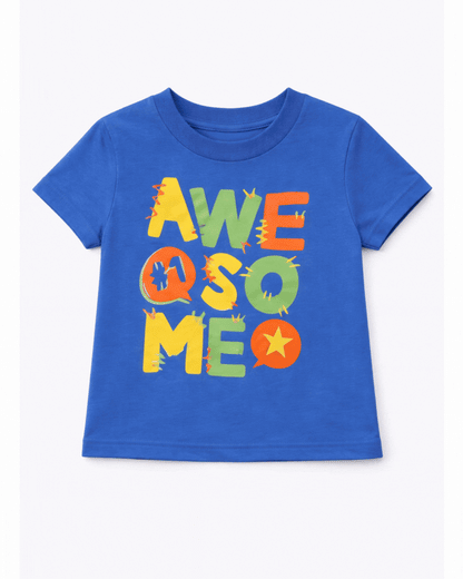Camiseta básica para bebé niño azul