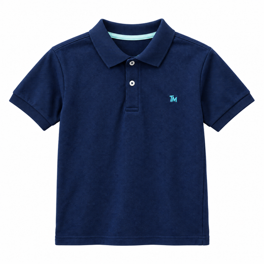 Polo basico Para niño Azul