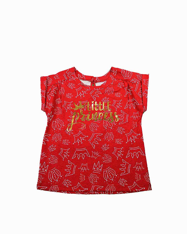 Blusa para recien nacida niña Coronasrojo