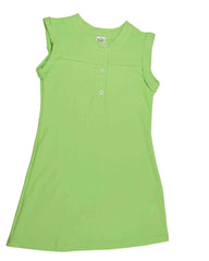 Vestido básico para niña Verde