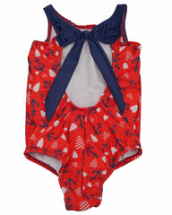 Vestido de baño para niña Rojo