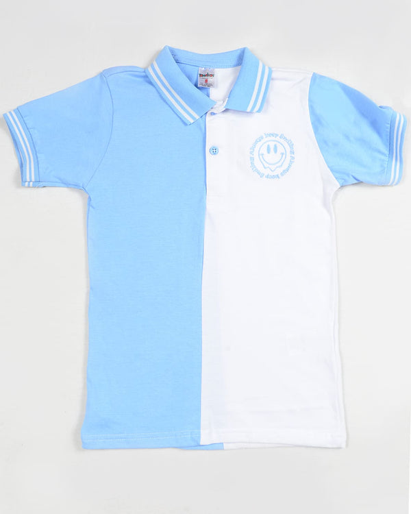 Polo para niño cielo