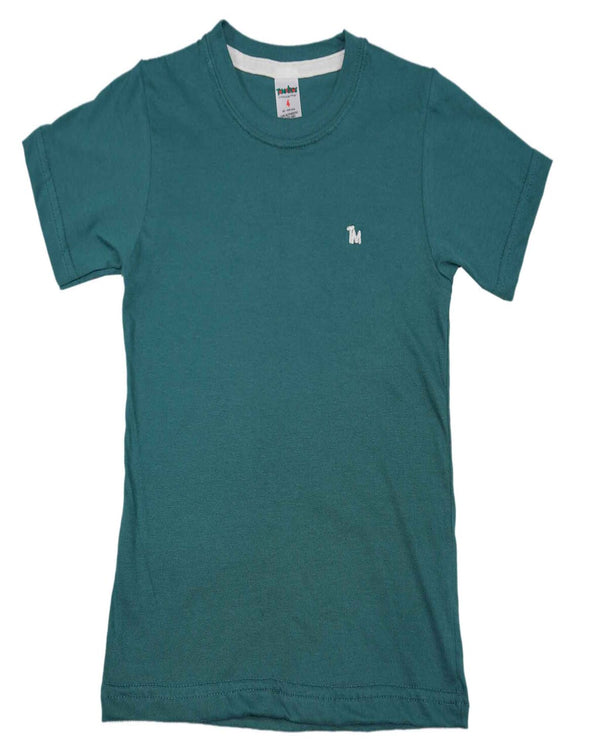 Camiseta basica para niño verde