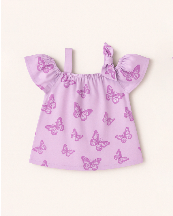 Blusa para niña lila