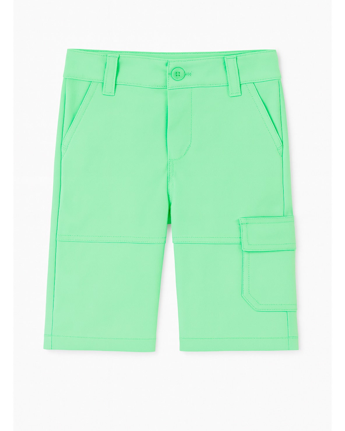 Bermuda Cargo Casual - Verde Lima Brillante