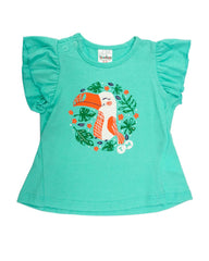 Blusa para recien nacida niña Verde