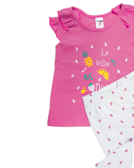 Conjunto para recien nacida niña Fucsia